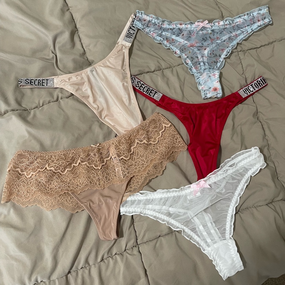 VICTORIA SECRET THONG BUNDLE SMALL